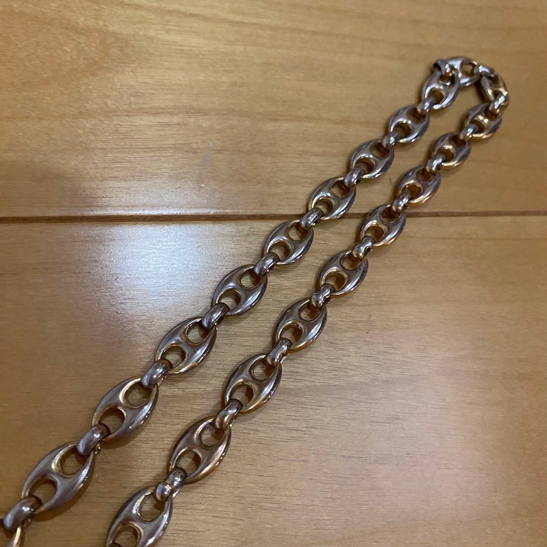 グッチ　GUCCI マリーナ チェーンベルト　ネックレス　インターロッキング 金