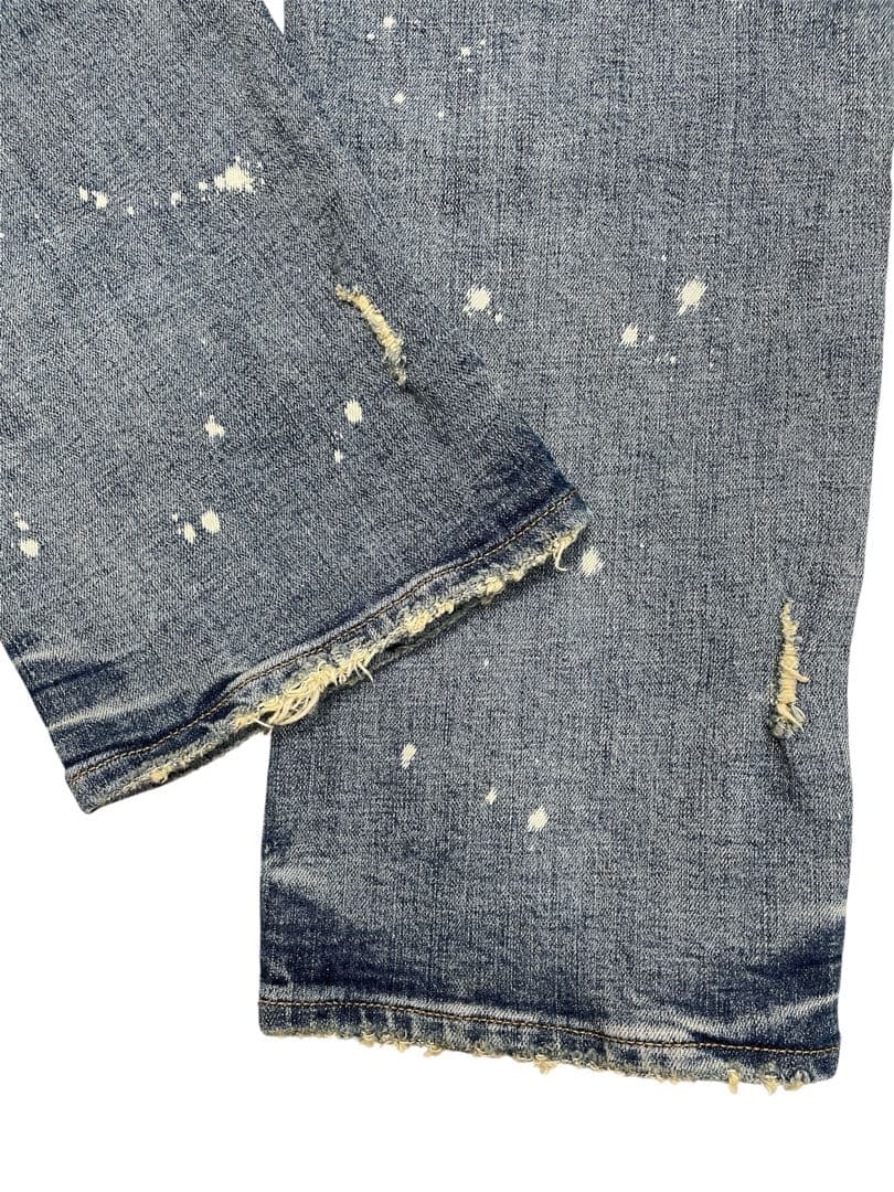 PURPLE BRAND P002 ダメージ加工デニムパンツ　w38