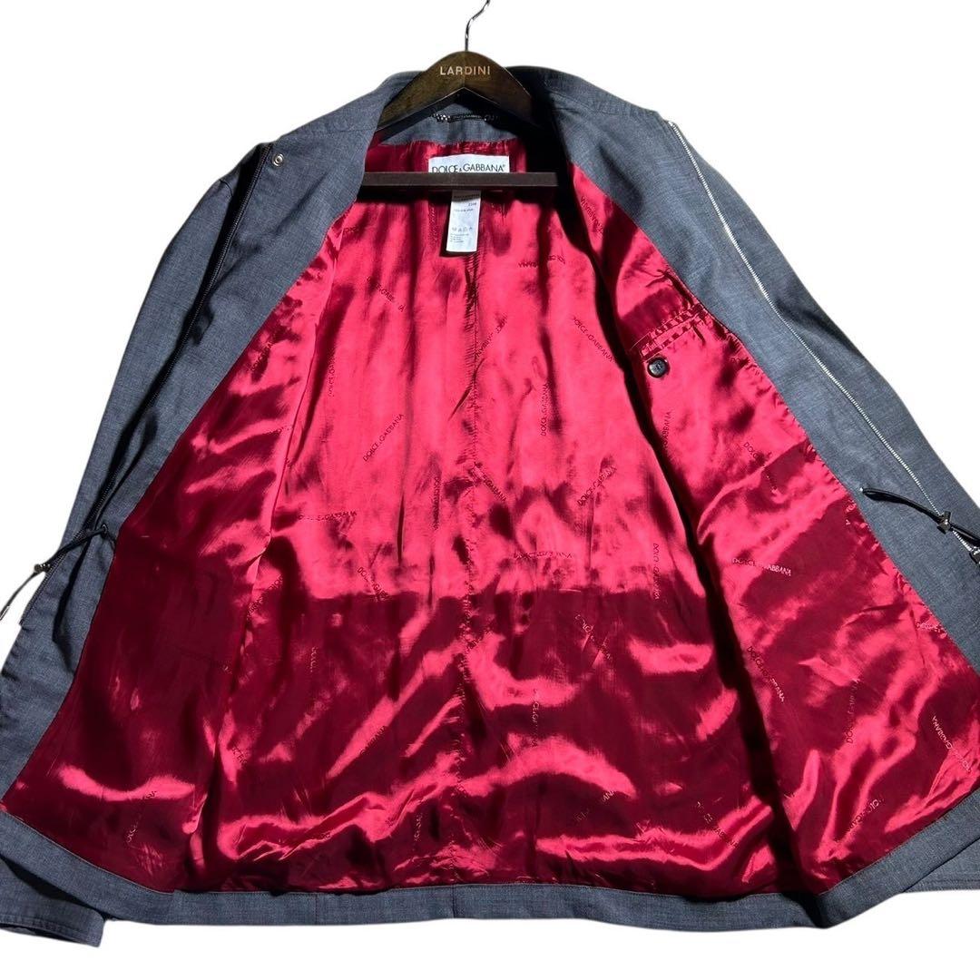 ①54サイズ DOLCE&GABBANA ジップアップブルゾンジャケット グレー