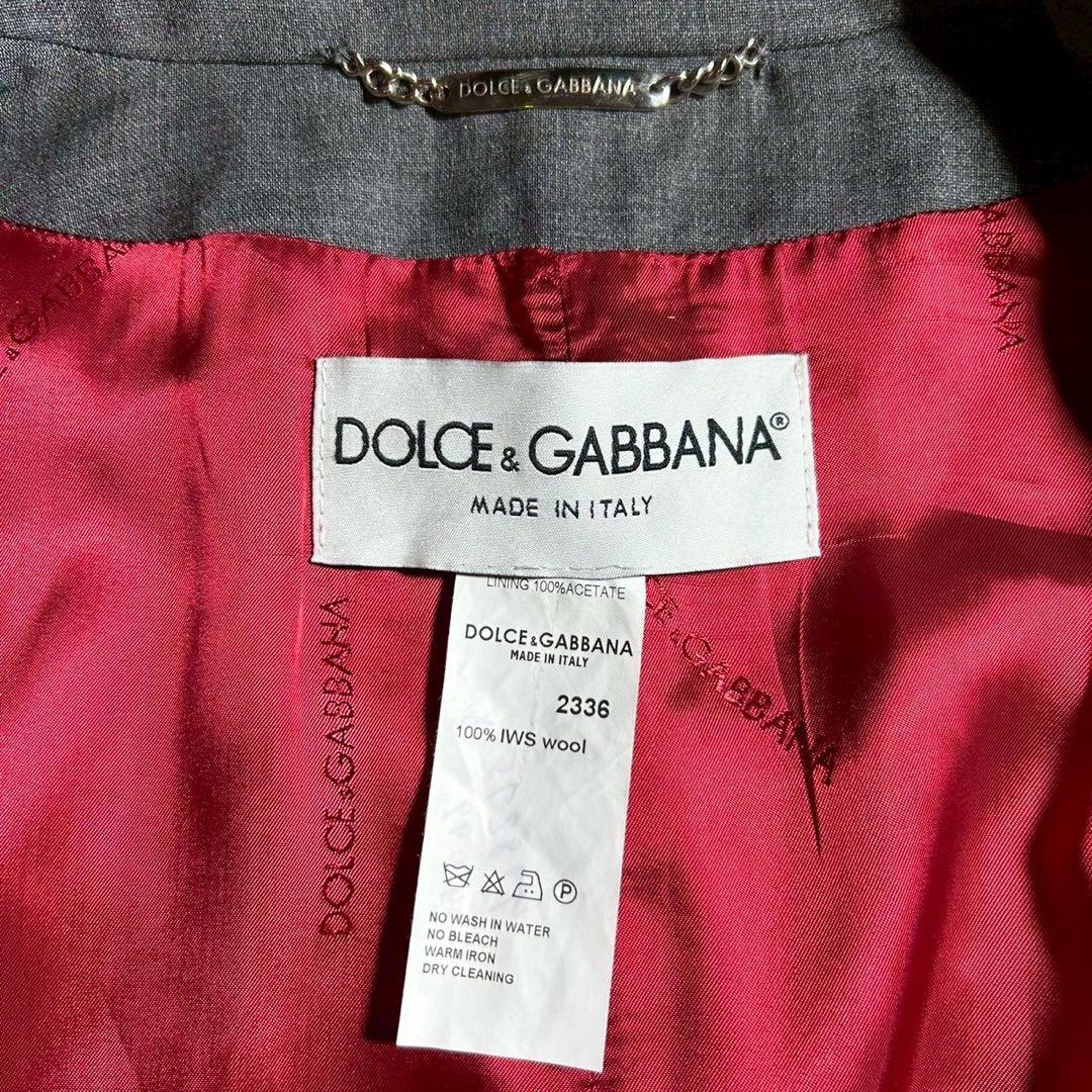 ①54サイズ DOLCE&GABBANA ジップアップブルゾンジャケット グレー