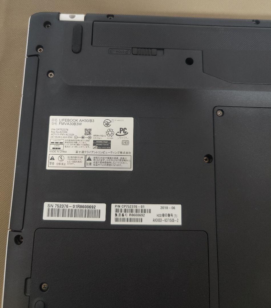 w*u様 富士通 LIFEBOOK AH30/B3 ホワイトノートPC✨️