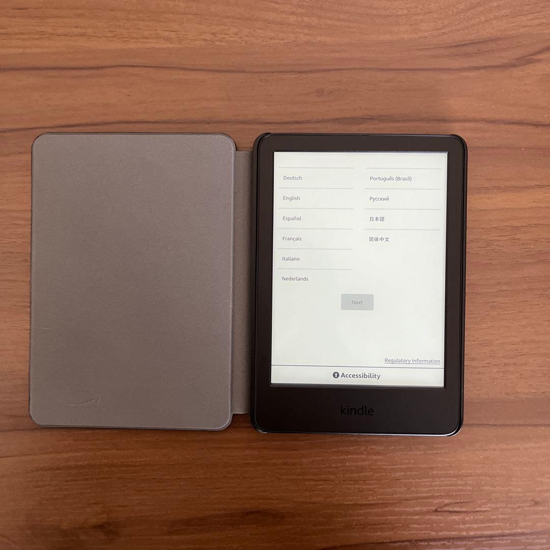 New Kindle 第11世代（ 2024年発売）純正ケース 保護フィルム付き