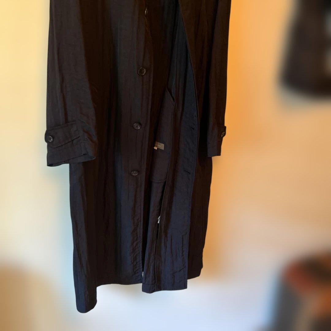 ワイズナイロンワッシャーステンカラーロングコート。ブランドワイズfor men。