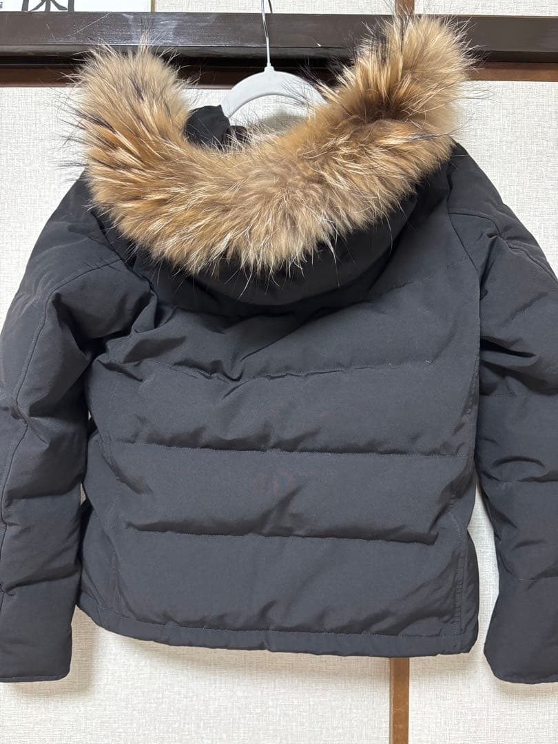 DANTON　ファー付きダウンジャケット36 ブラック　美品　最終お値下げ