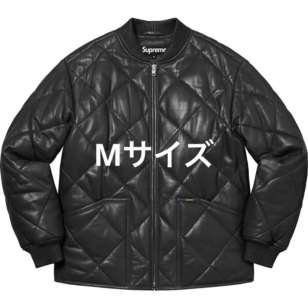 Supreme Quilted Leather Work Jacket 黒