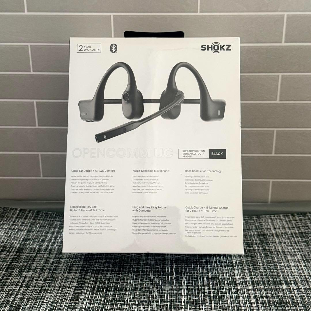 【新品】SHOKZ OPENCOMM UC 骨伝導ヘッドセット