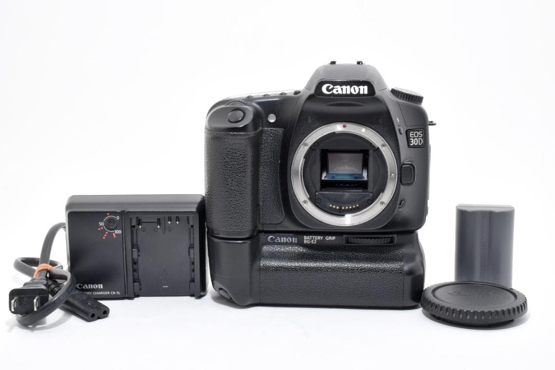 【純正グリップ付き】キャノン EOS30D＋BG-E2 動作好調 カメラ