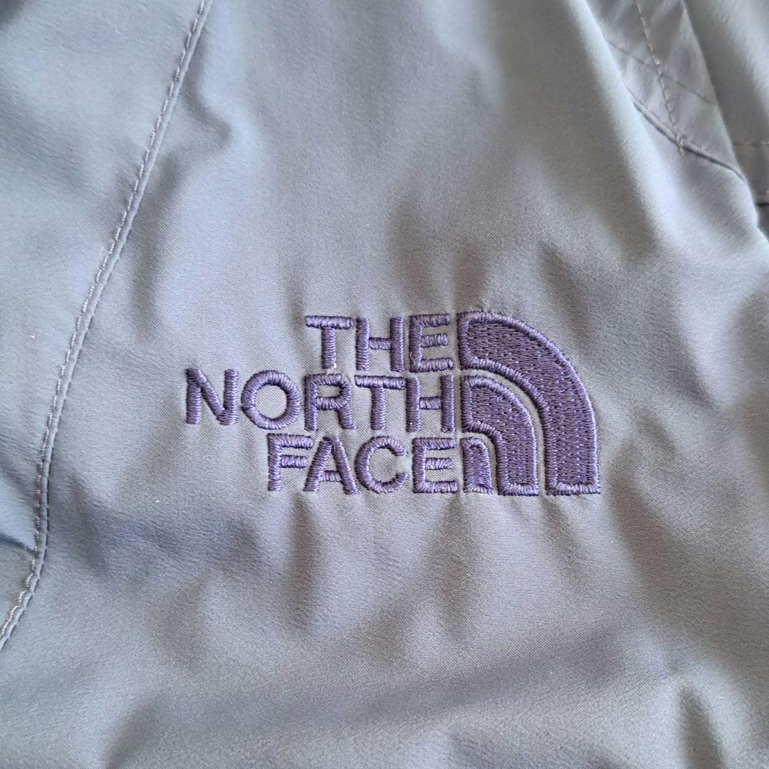 THE NORTH FACE 青レディースダウンジャケットフード付きL寸(90)