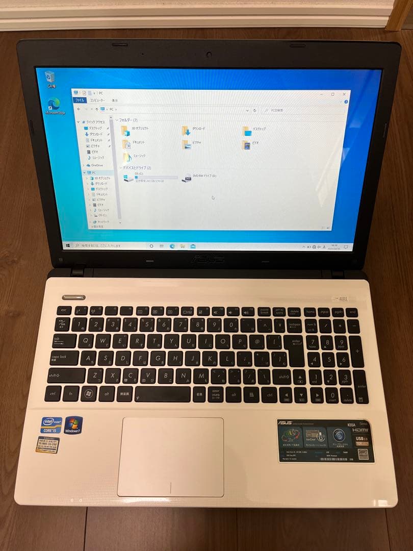 ASUS K55A ノートパソコン（中古）