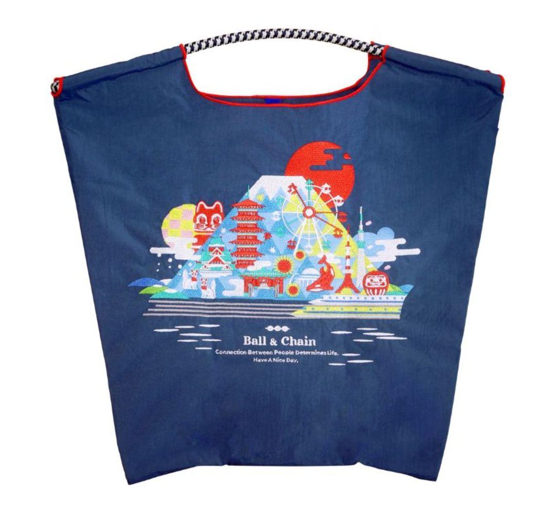 【正規品】Ball&Chain 東海道新幹線 限定エコバッグ ネイビー