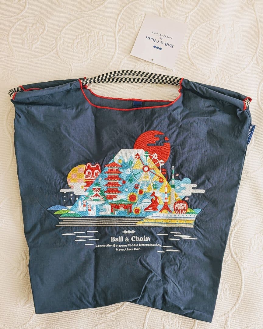 【正規品】Ball&Chain 東海道新幹線 限定エコバッグ ネイビー