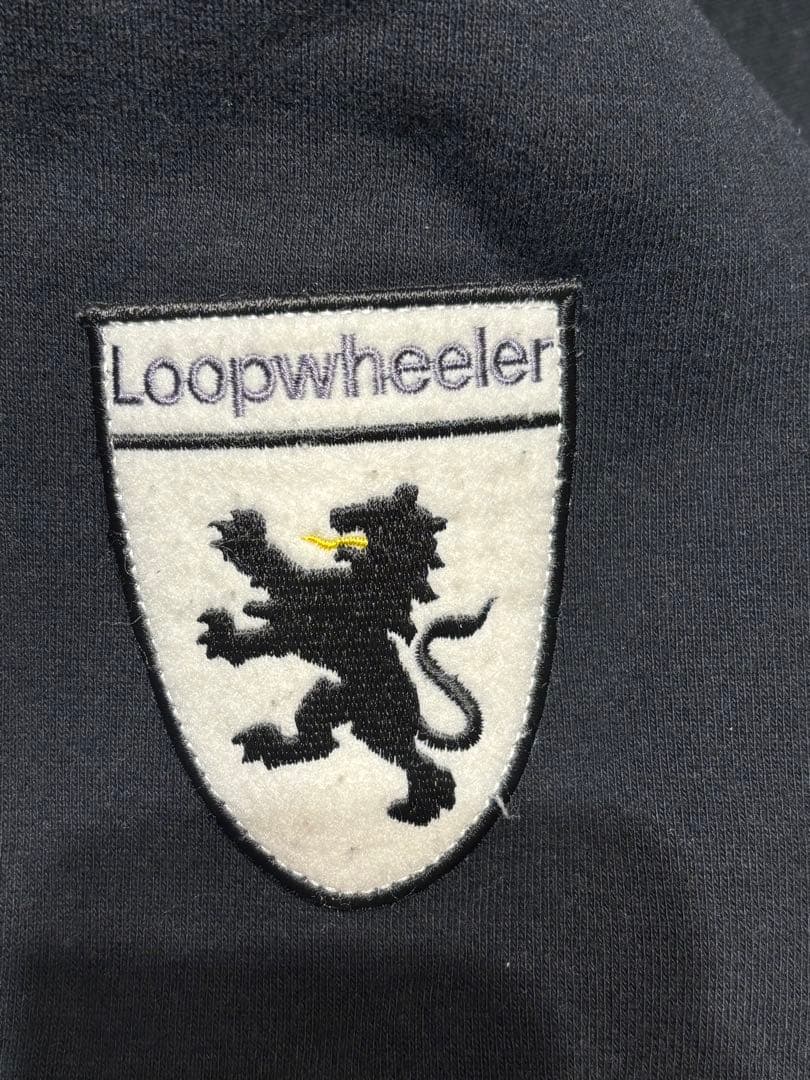 【希少デザイン】LOOPWHEELER フード付きパーカー L