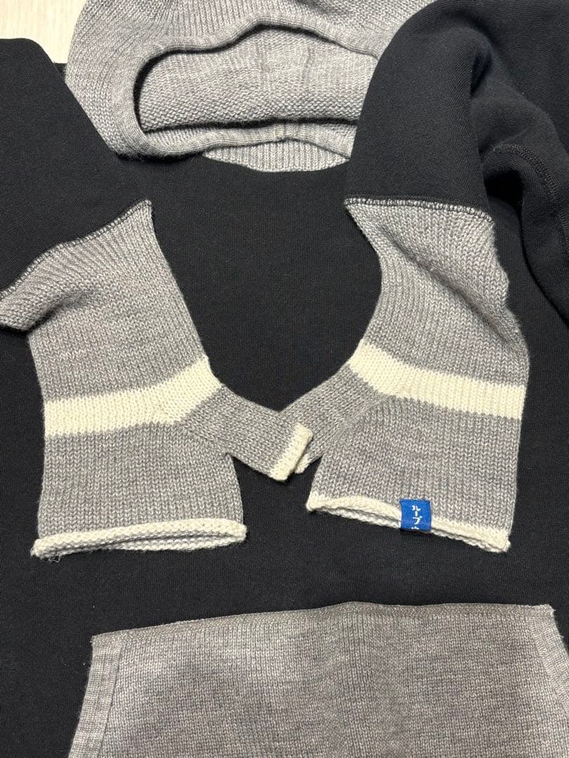 【希少デザイン】LOOPWHEELER フード付きパーカー L