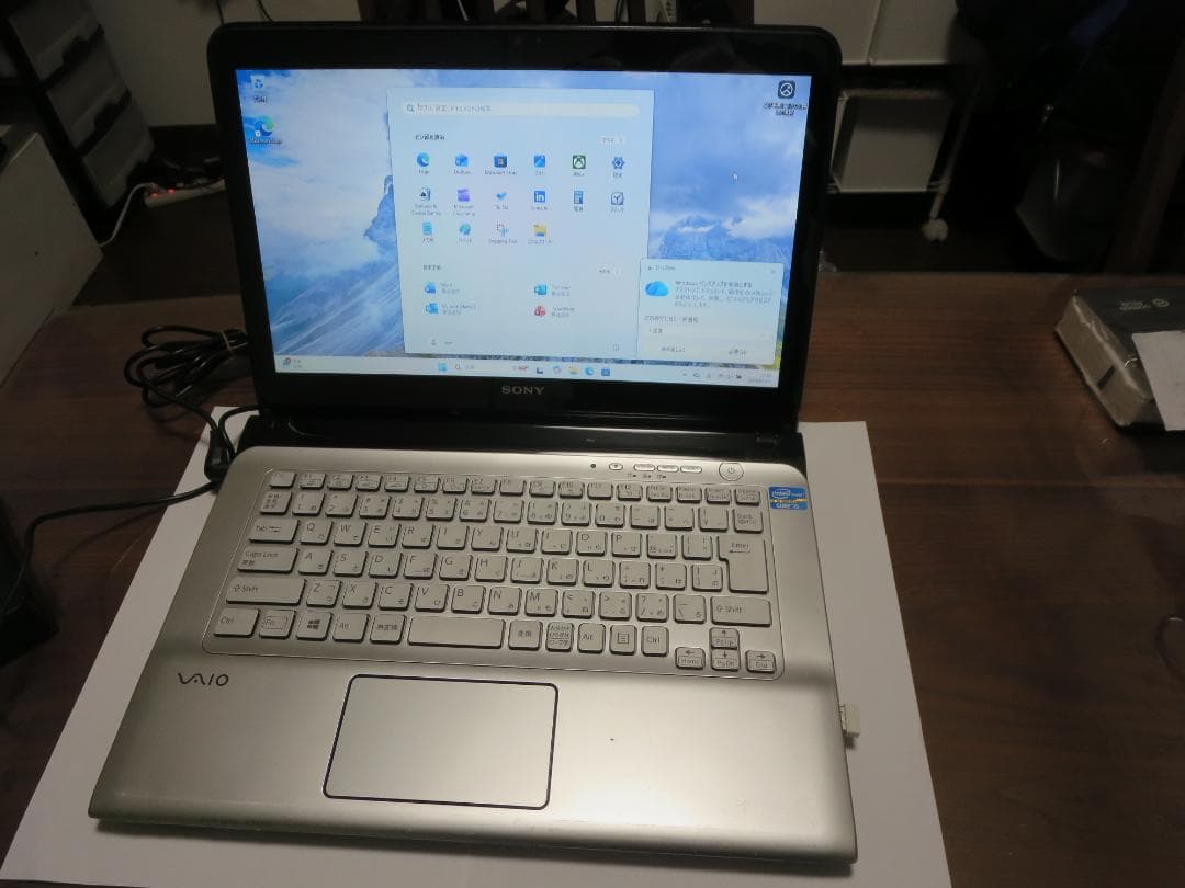 良好 VAIO SVE14A39 ブルーレイi5 /8GB/SSD/Win11