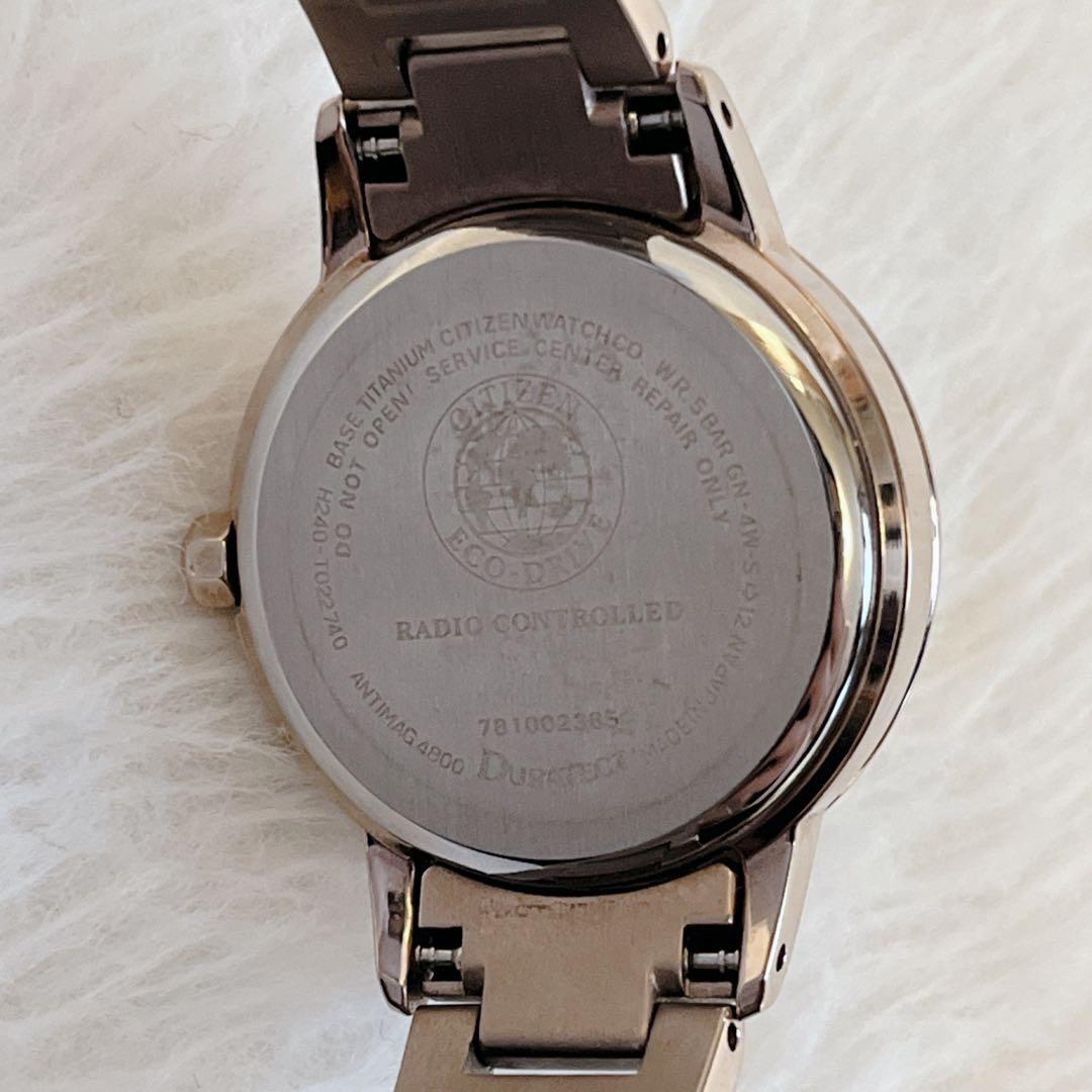 【美品】 シチズン xC クロスシー エコドライブ電波時計 レディース腕時計