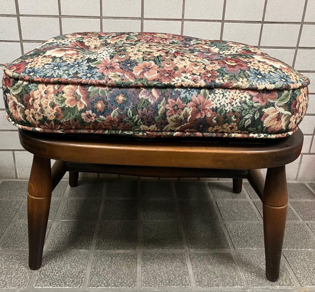 ヴィンテージ 飛騨家具 飛騨産業 乗鞍 オットマン　キツツキ 民芸 飛騨スツール