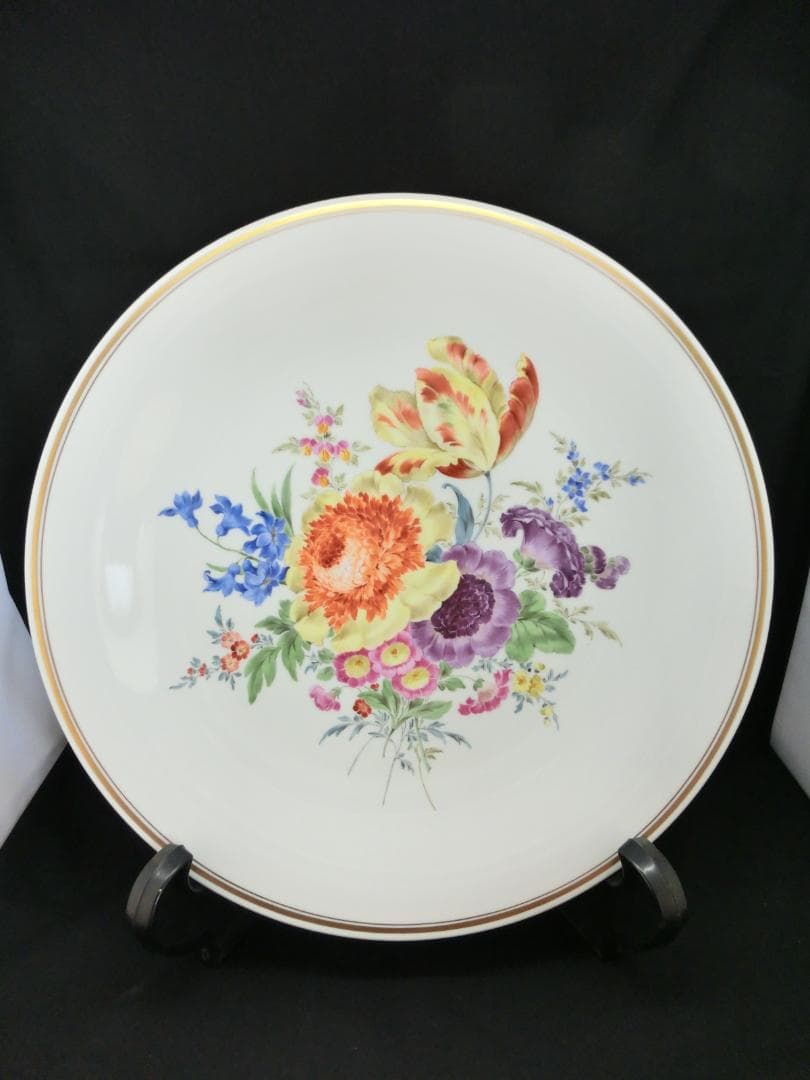 【マイセン】フラワーブウケ飾り皿