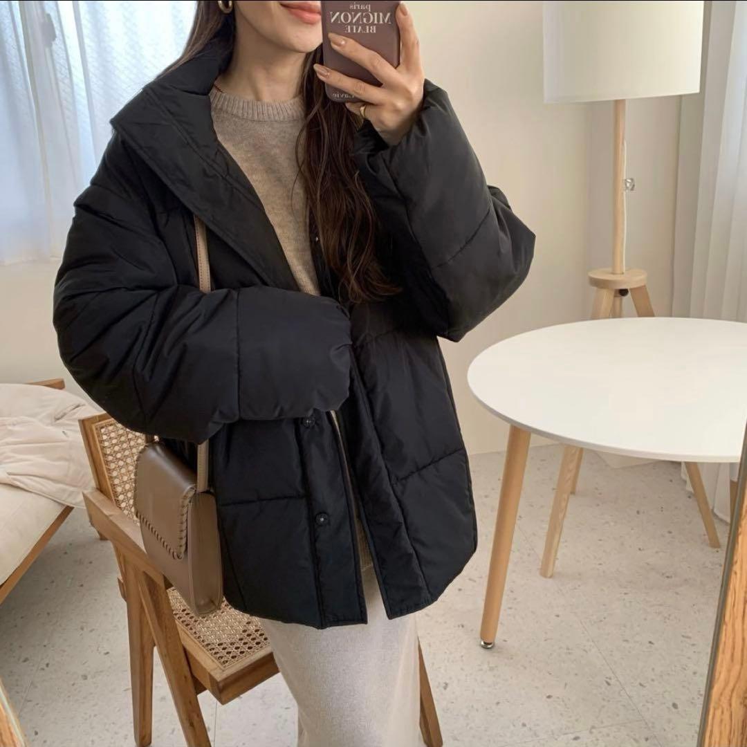 BLATE 2way 中綿ブルゾン　black