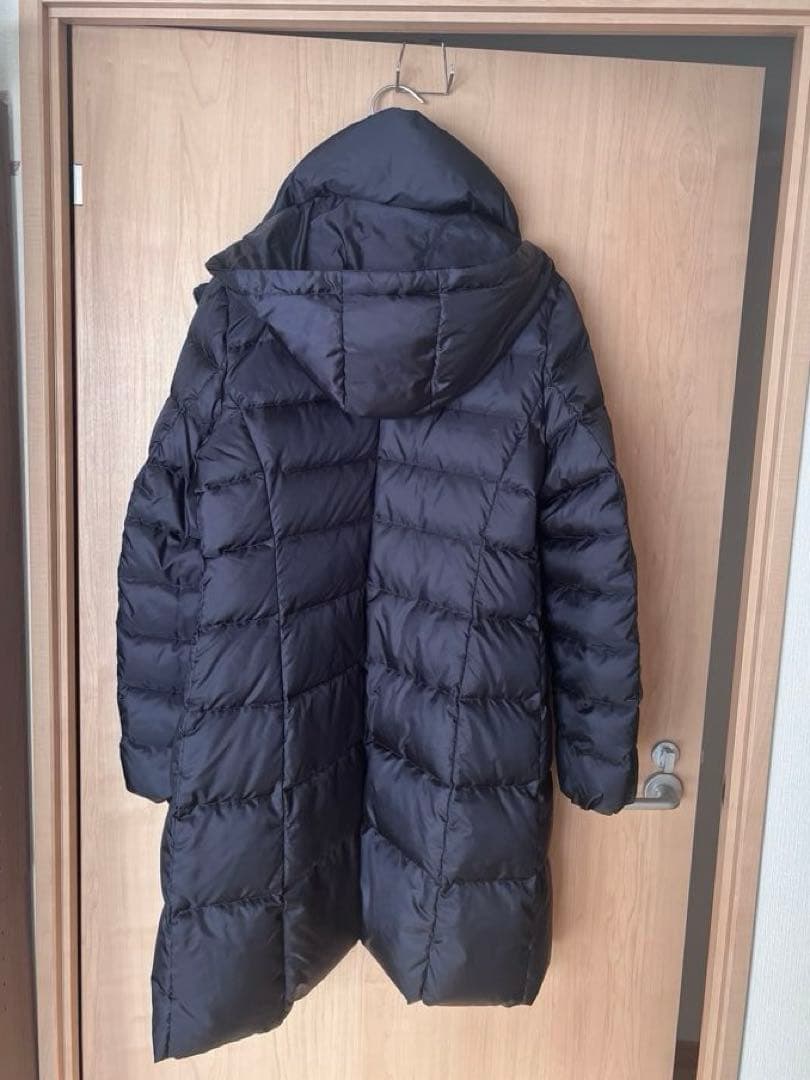 23区【洗える＆弱撥水】シレータフタ　ロング ダウンコート ネイビー系 40