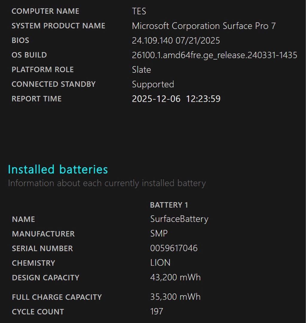 Windowsノート本体 Microsoft Surface Pro7 i5/8GB/256GB