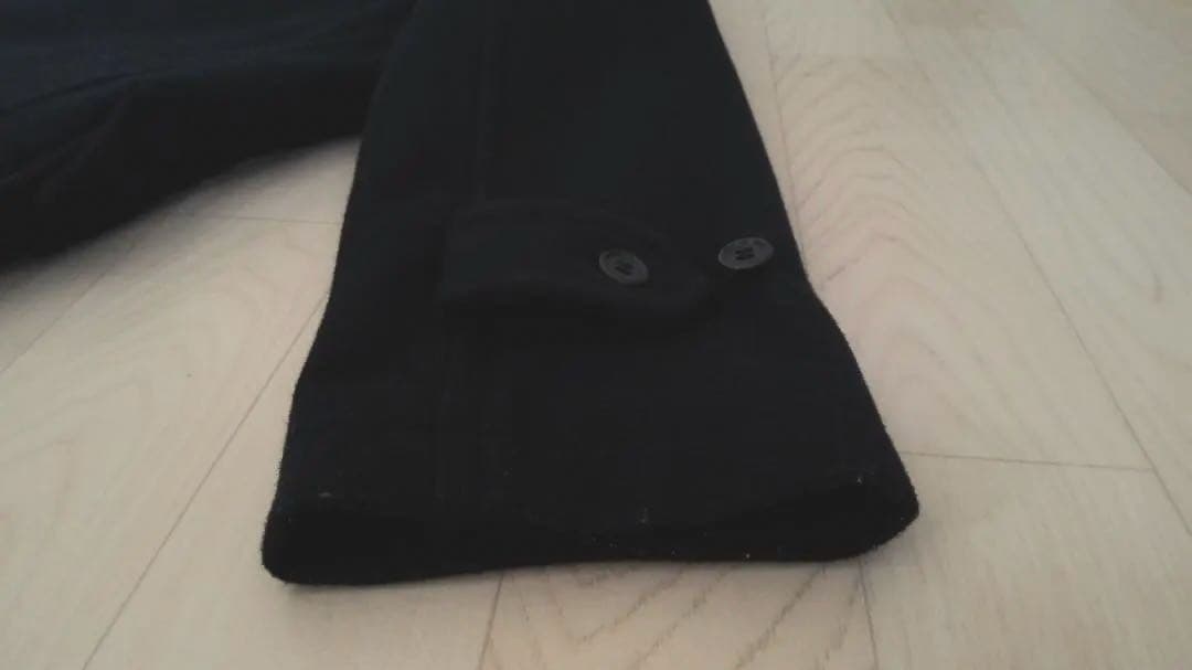 【美品】 上質ウール90%　やわらか軽量　カンコー ダッフルコート 紺　フード