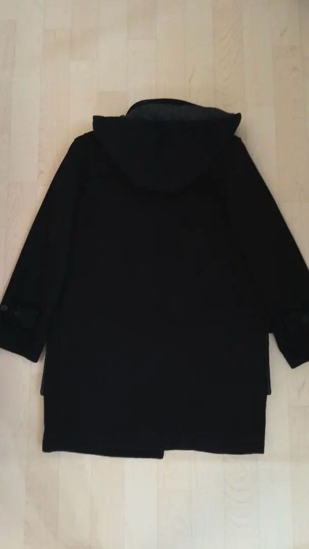 【美品】 上質ウール90%　やわらか軽量　カンコー ダッフルコート 紺　フード