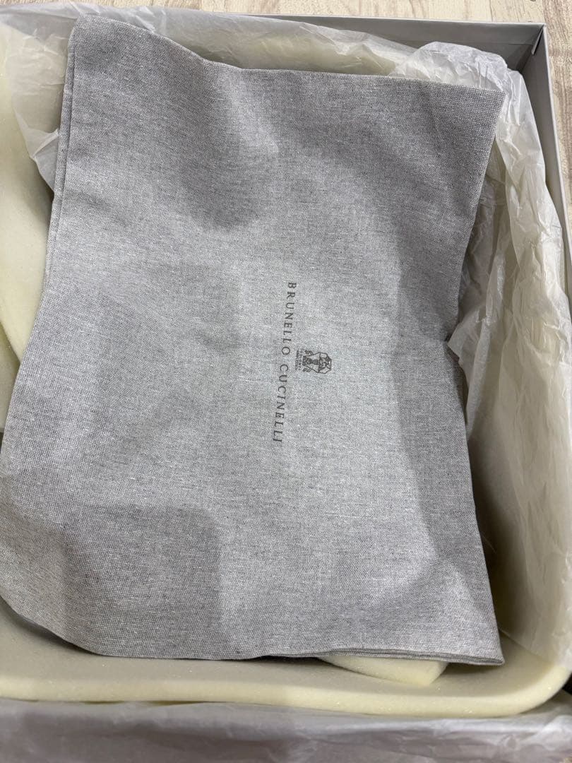 即決価格ブルネロクチネリ　ダークブラウン レザー レースアップブーツ　39