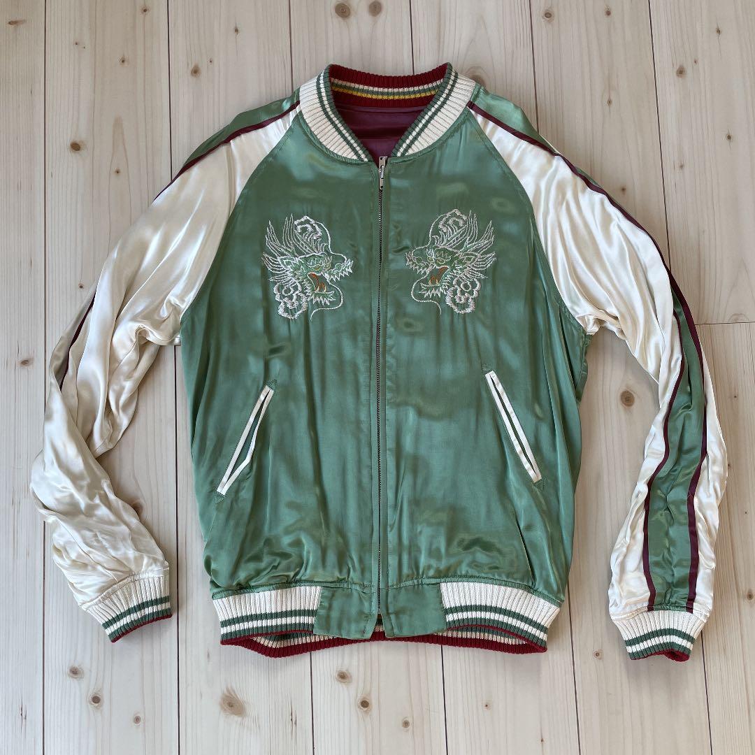 フラッドヘッド　スカジャン 刺繍 リバーシブル