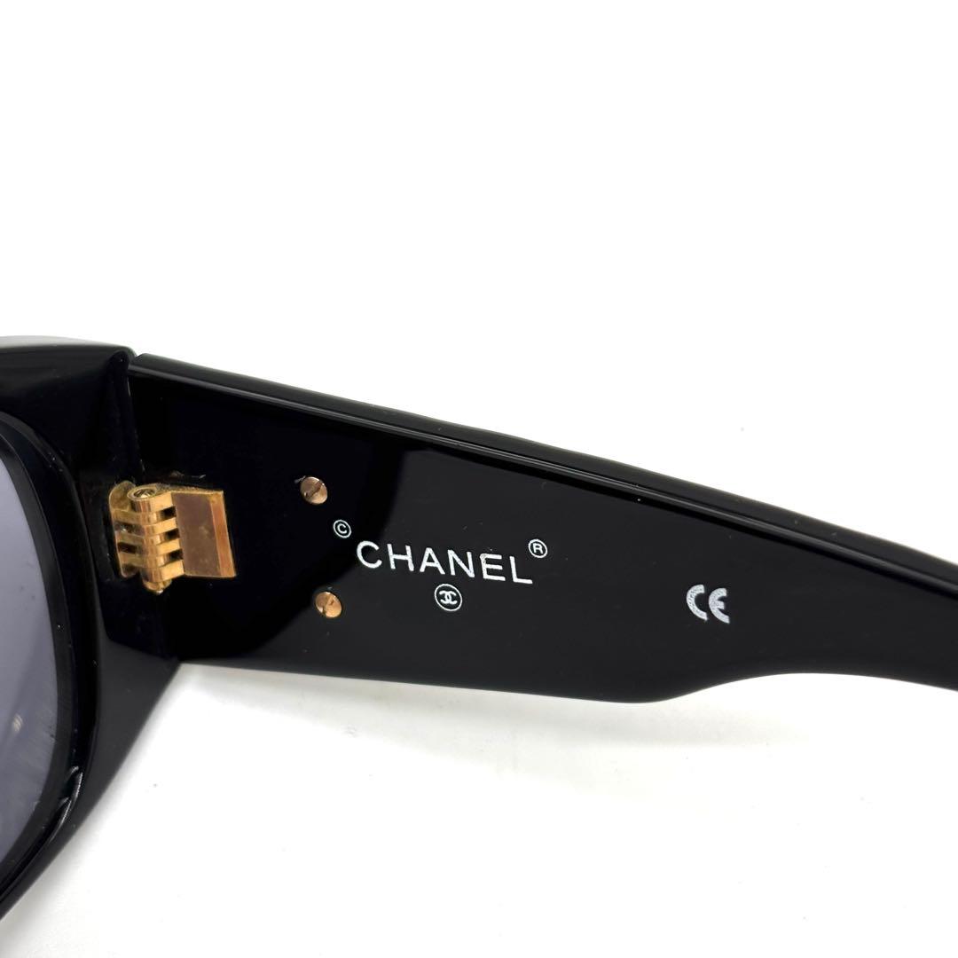 CHANEL シャネル サングラス ブラック 黒 ゴールド金具 キルティング