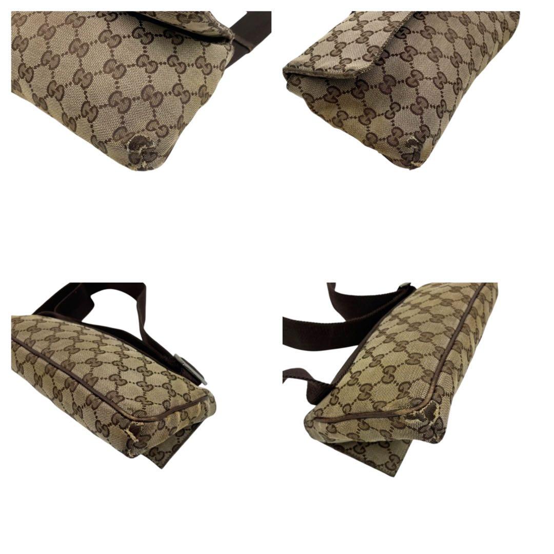 GUCCI グッチ ウエストポーチ　GGキャンバス　ボディバッグ　146304