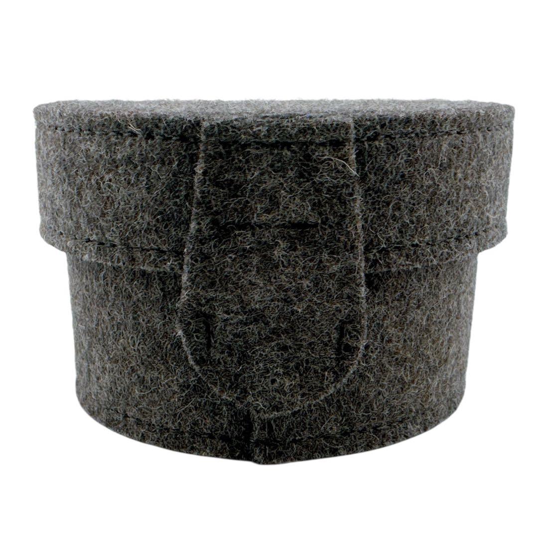 未使用級◇エルメス シュガーボックス ポーチ フェルト グレー 小物入れ