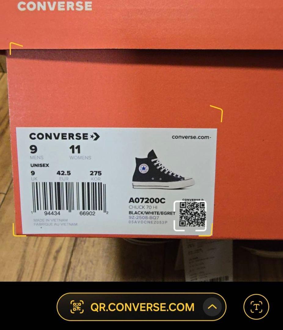 【新品未使用】CONVERSE CT70 クラシックレザー ブラック