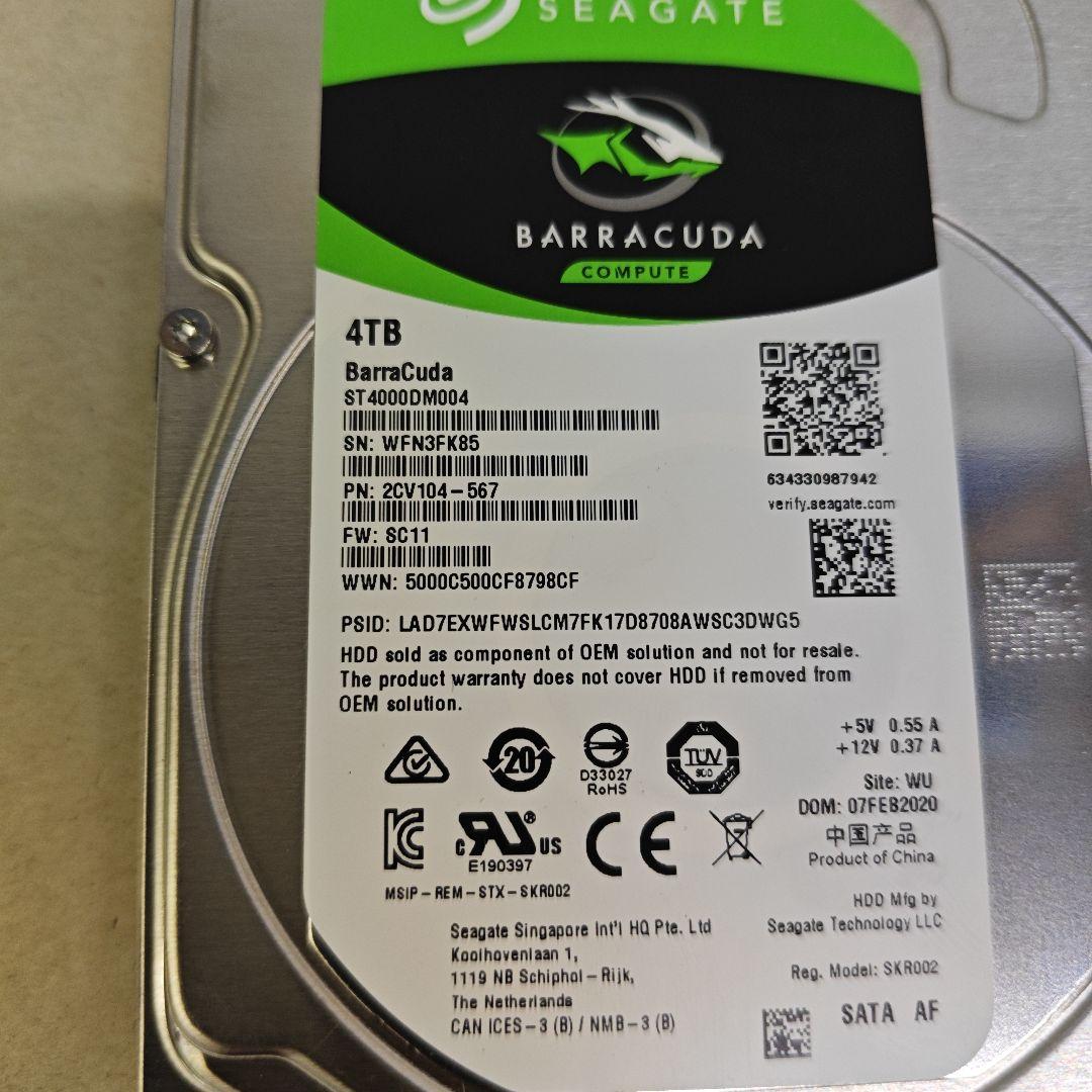 Seagate Barracuda 4TB 内蔵型HDD 7個セット