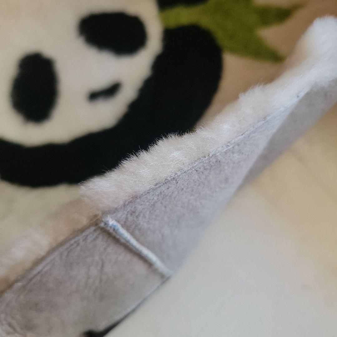 ご契約済みです！　3枚　ムートンラグマット　パンダ座布団ヴィンテージ倉庫片付け品