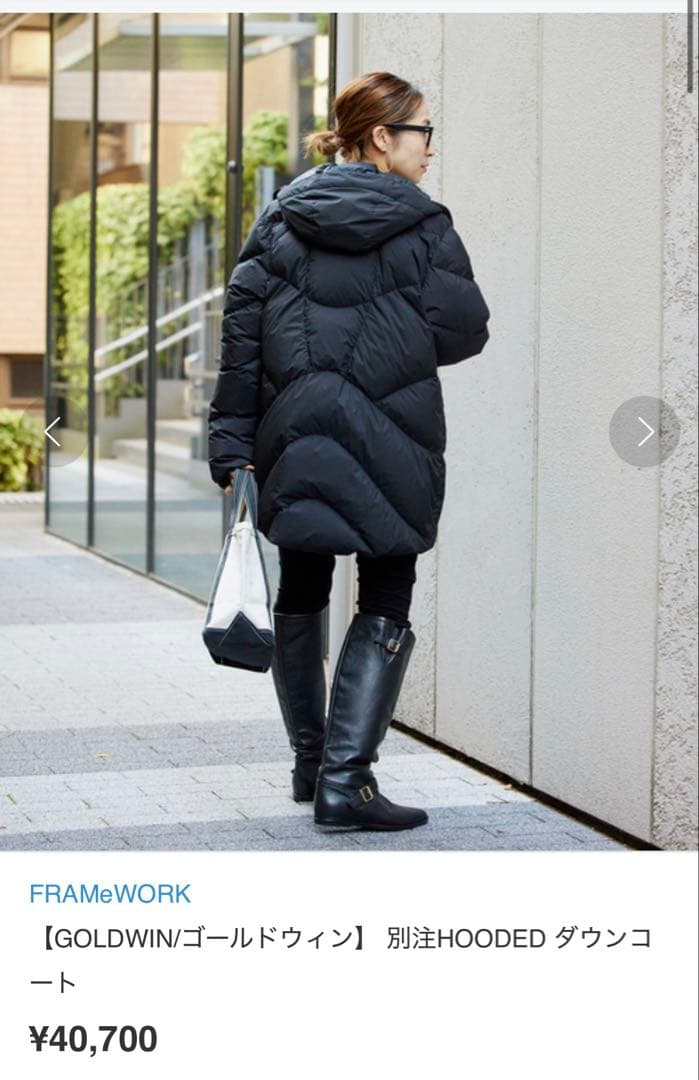 ◾️FRAMeWORK◾️GOLDWIN/別注HOODED ダウンコート