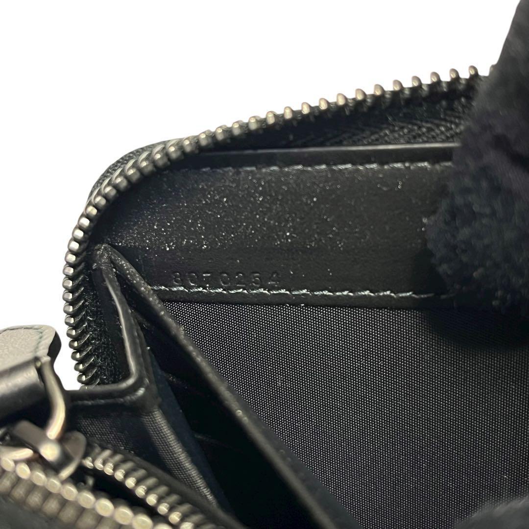 レア✨バーバリー 長財布 ラウンドファスナー チャコール スモークドチェック 黒