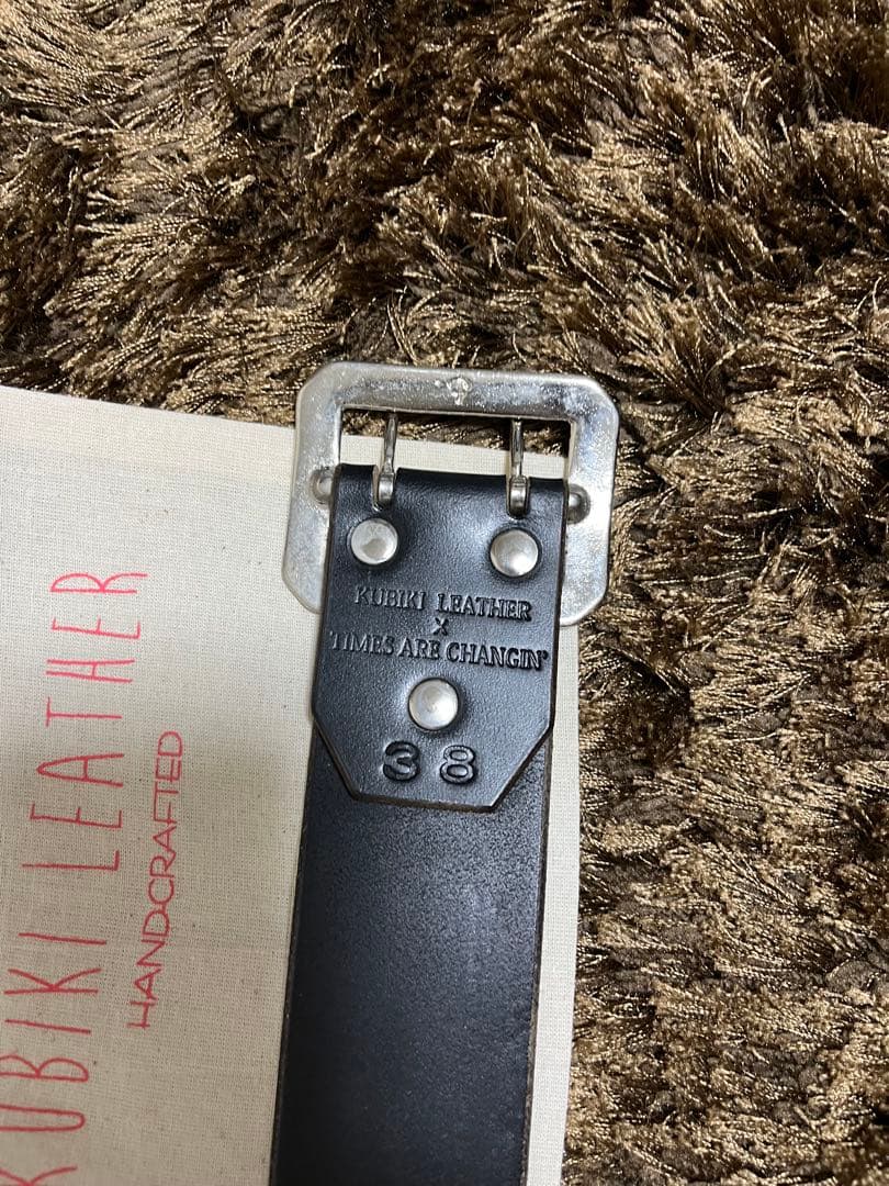 KUBIKI LEATHER クビキレザー ベルト タイムズアーチェインジン