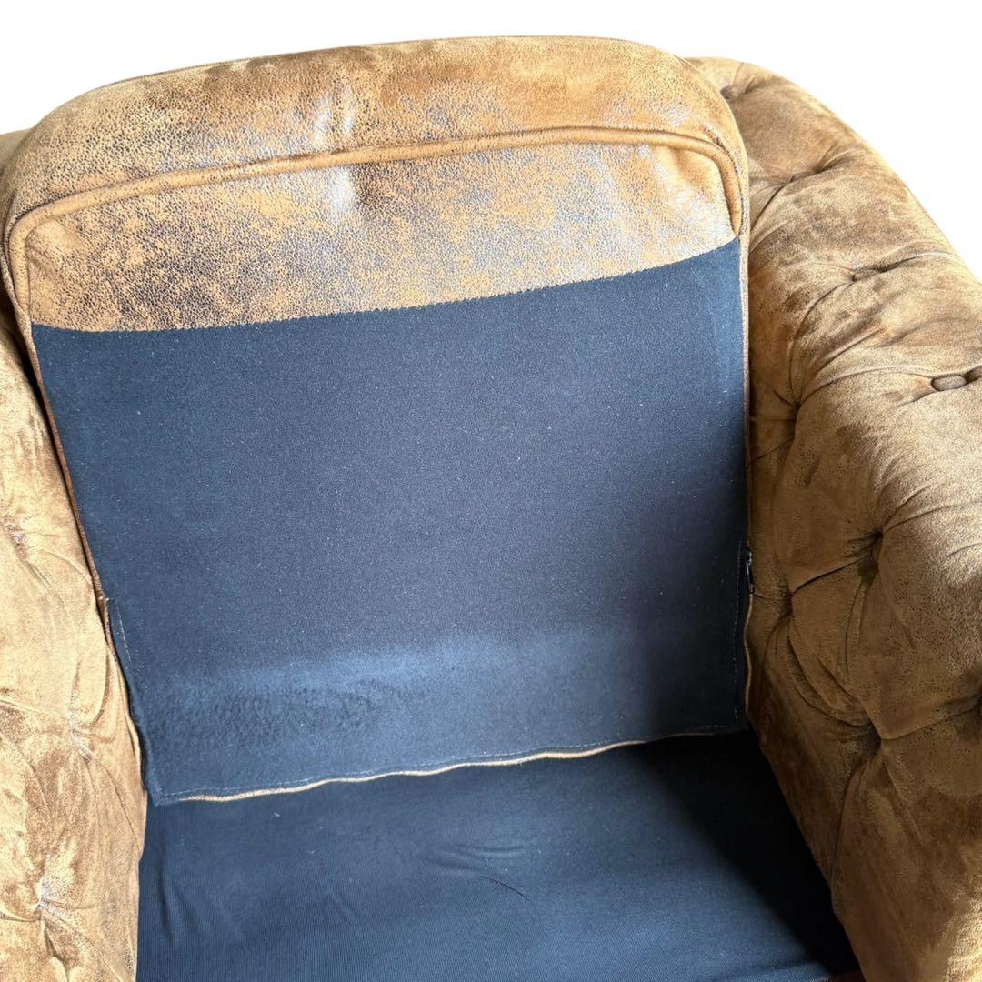 HR641 VINCENT コンパクトチェスターフィールド シングルソファ