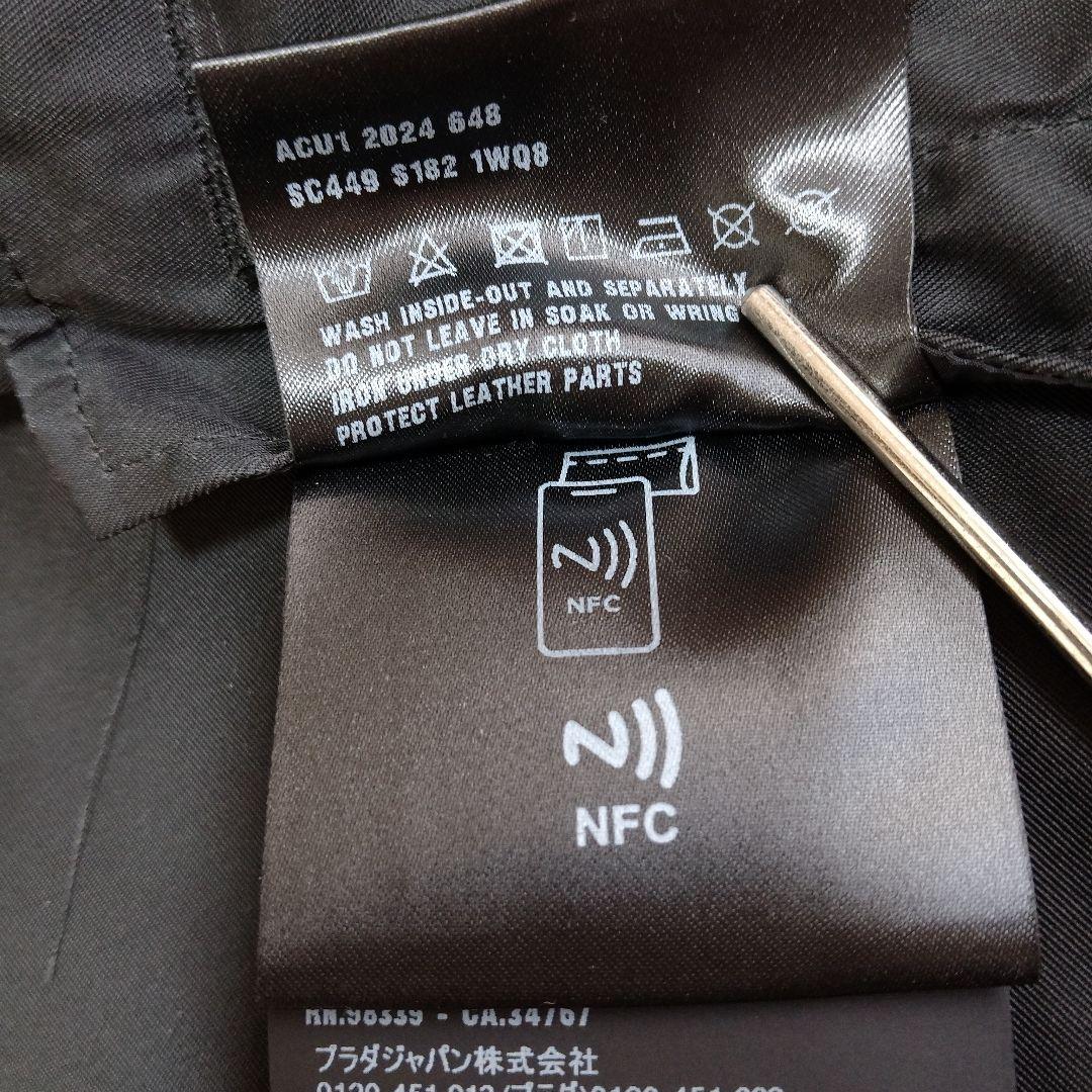 PRADA プラダ 22ss ナイロン 半袖シャツ 三角ロゴ ブラック S