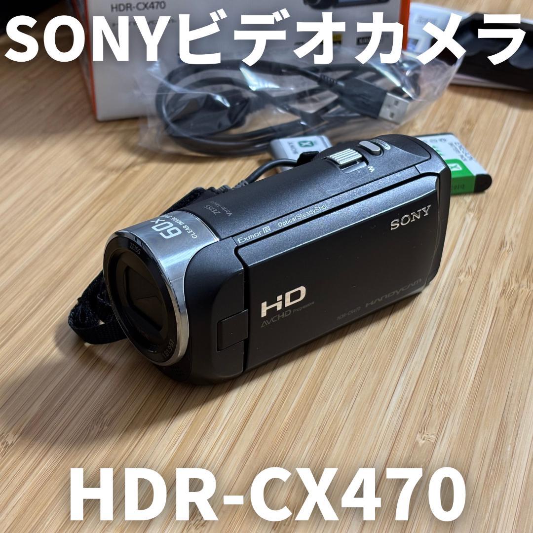 【比較的美品】SONY ビデオカメラ HDR-CX470 + バッテリー2個
