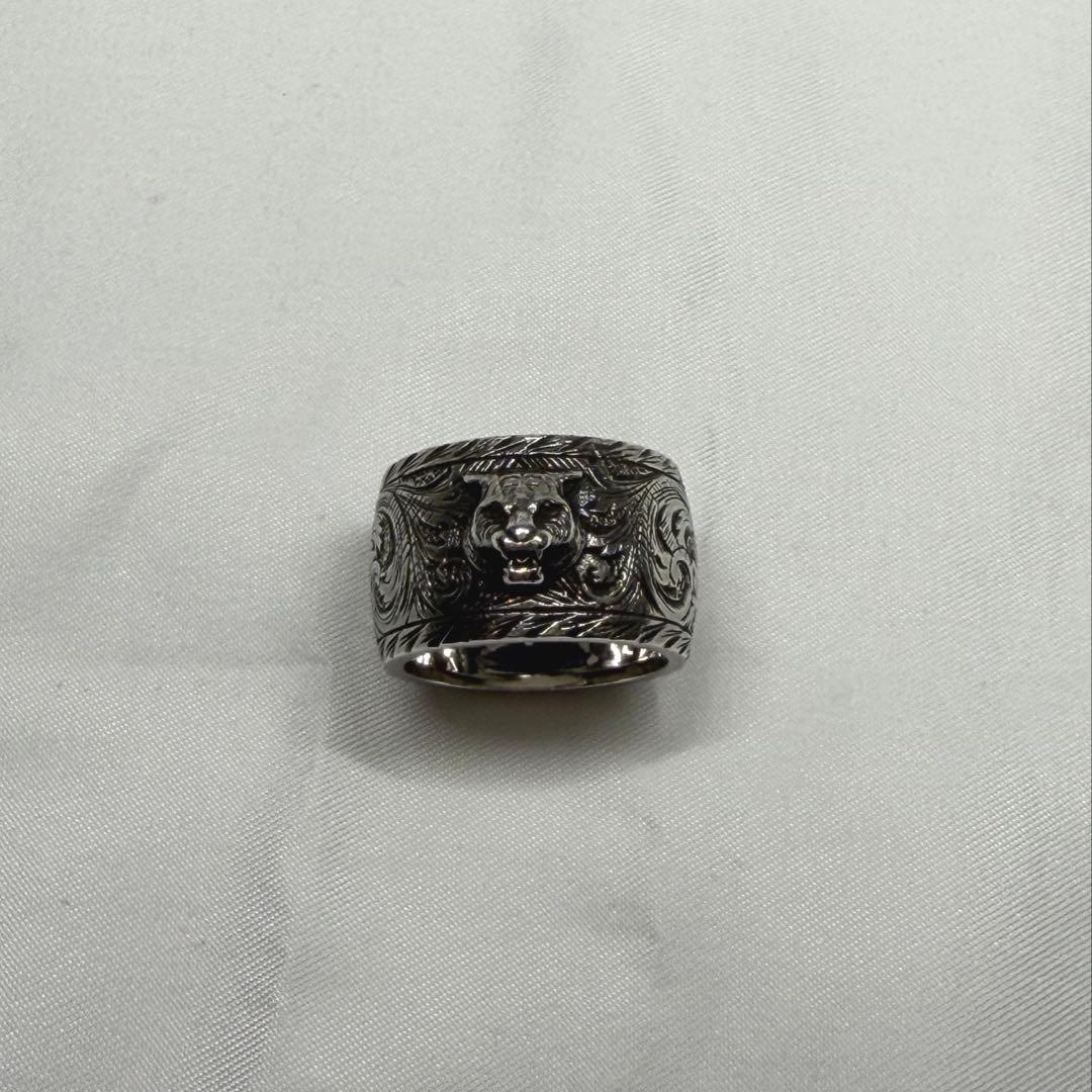 GUCCI グッチ タイガーヘッド リング SV925 21号 シルバーリング