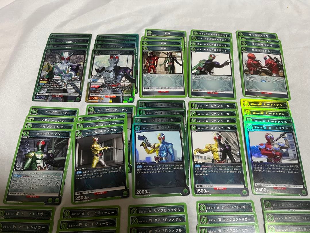 ユニオンアリーナ　仮面ライダー　Vol.2 W ダブル　緑4枚ずつセット　デッキ
