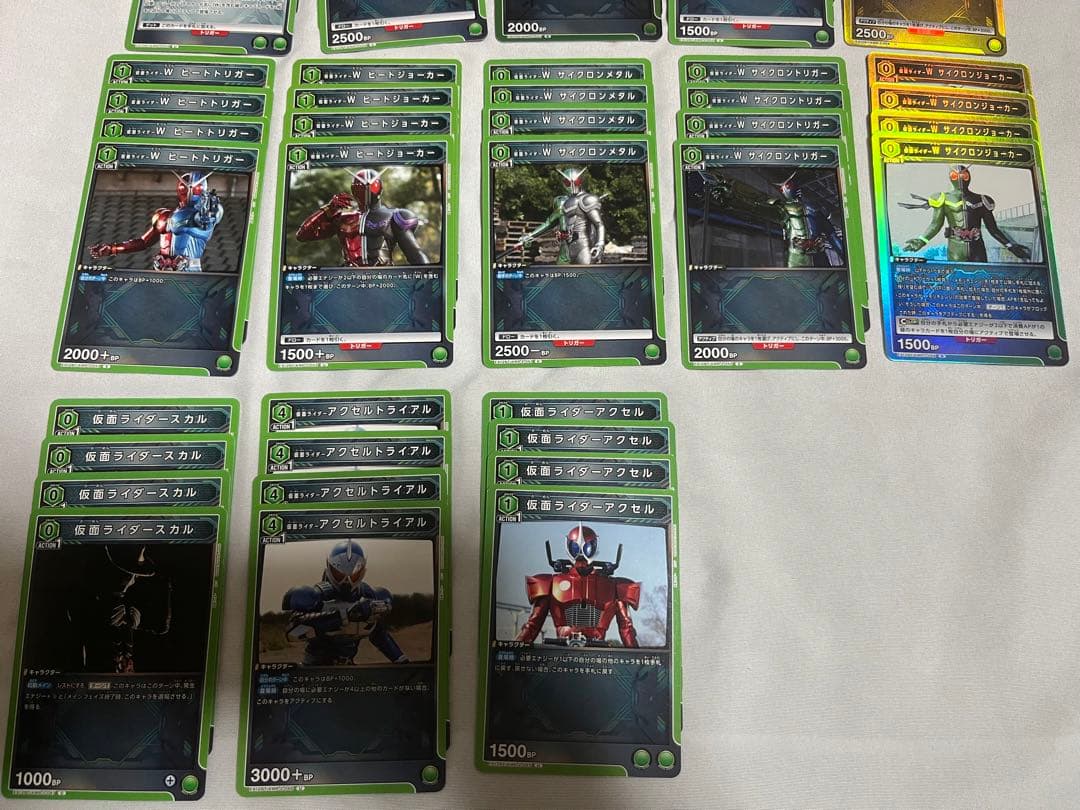 ユニオンアリーナ　仮面ライダー　Vol.2 W ダブル　緑4枚ずつセット　デッキ