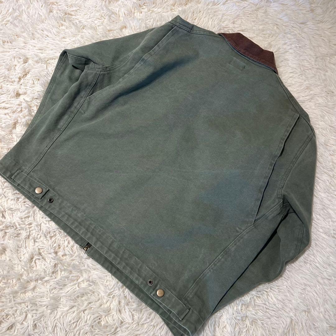 backers デトロイトジャケットLカーキ　襟コーデュロイ　vintage 冬