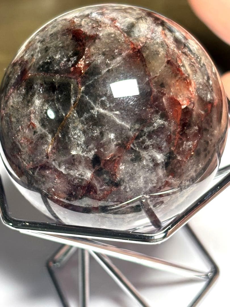 オーラライト23 スフィア47.0㎜　（新品未使用）レッド高品質　シラーあり