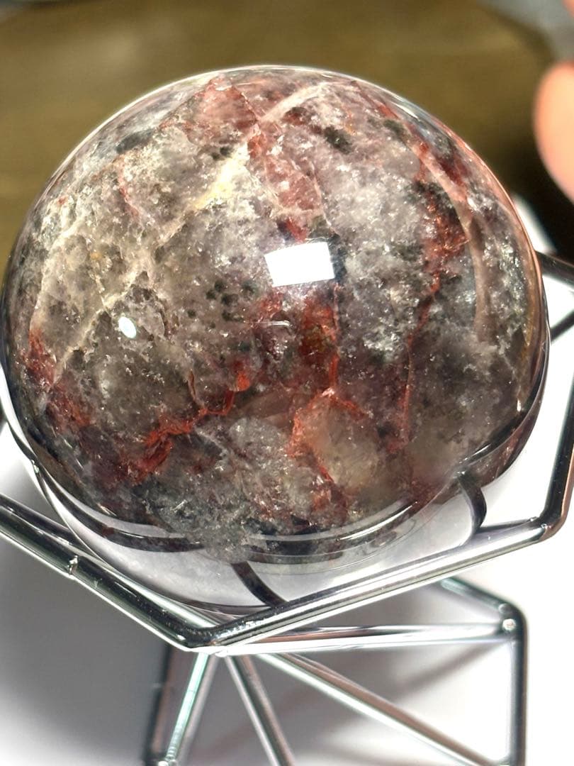 オーラライト23 スフィア47.0㎜　（新品未使用）レッド高品質　シラーあり