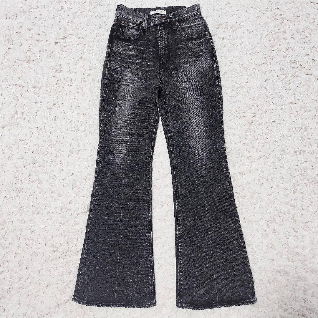 人気◆マウジー MVS BLACK FLARE デニム フレア◇ブラック