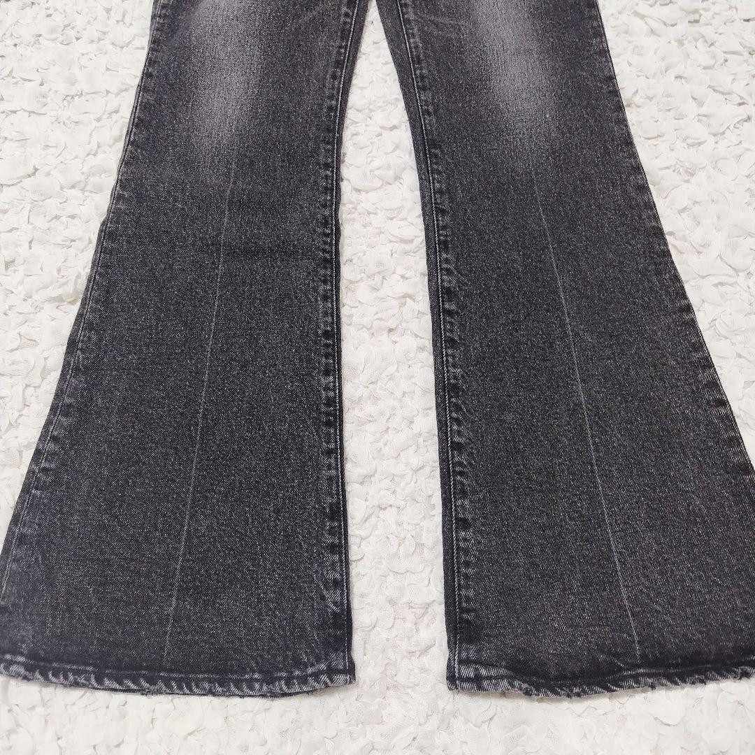 人気◆マウジー MVS BLACK FLARE デニム フレア◇ブラック