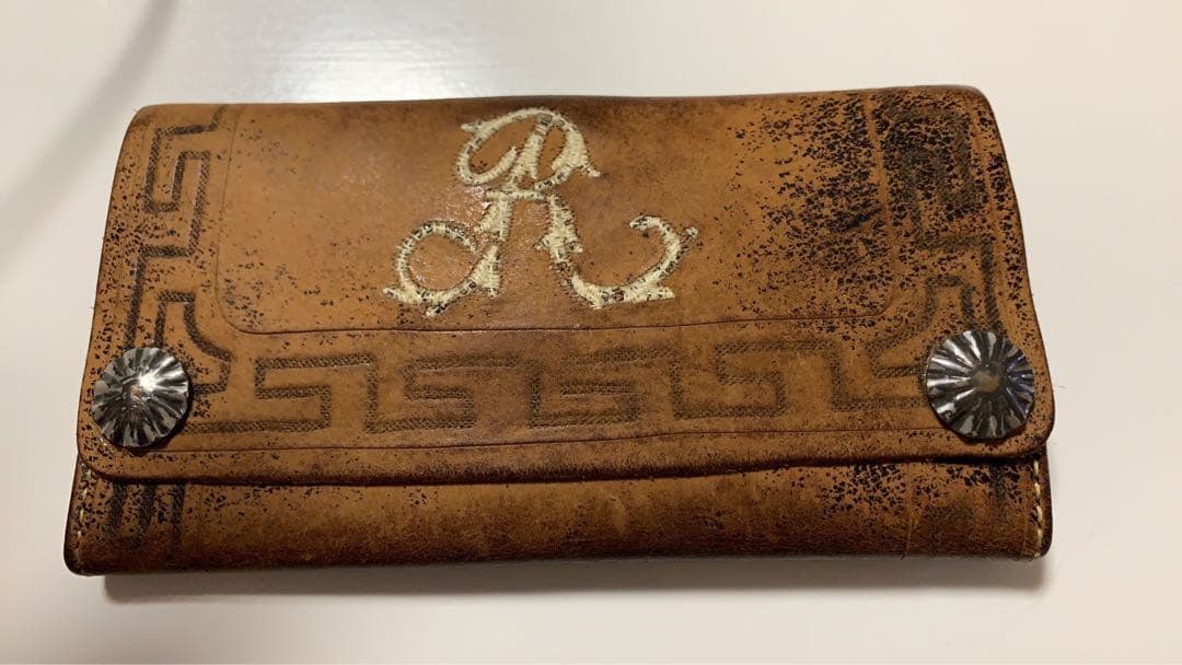 RRL 長財布　レザー　コンチョ　希少