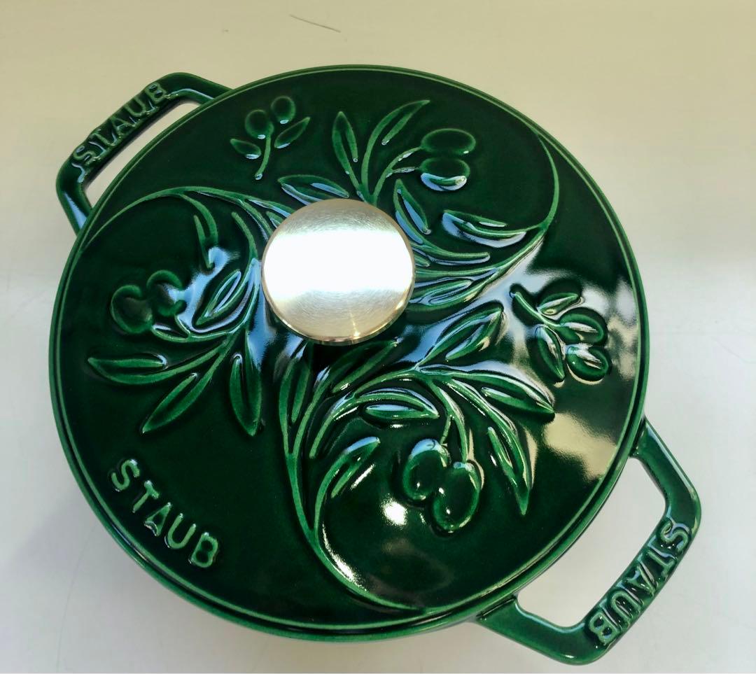 【新品】ストウブ Wa-NABE S オリーブ バジルグリーン 生涯保証付